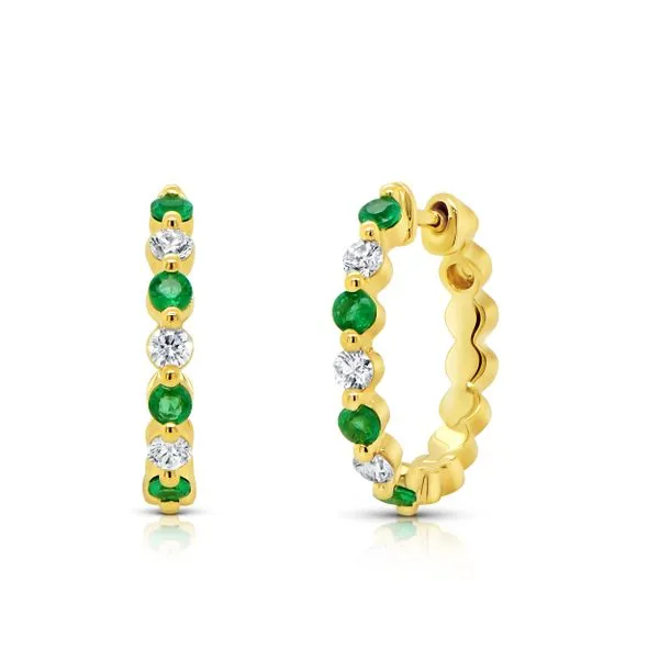 Uneek Precious Collection 1-Row Huggie Earrings Diamond Source Jewelers Greenwood Village, CO