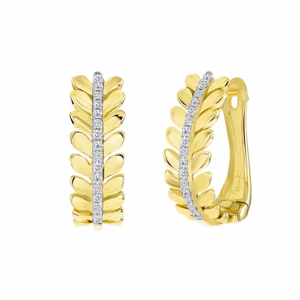 Uneek Floral Huggie Earrings Diamond Source Jewelers Greenwood Village, CO