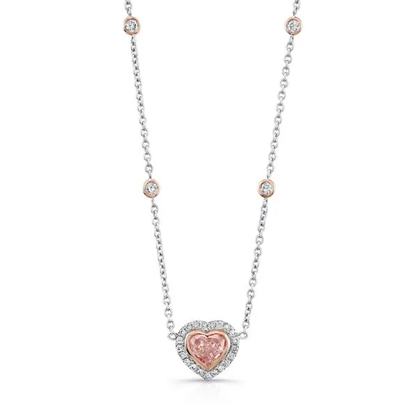 Uneek Natureal Collection Heart Heart Light Pink Diamond Fashion Pendant Diamond Source Jewelers Greenwood Village, CO