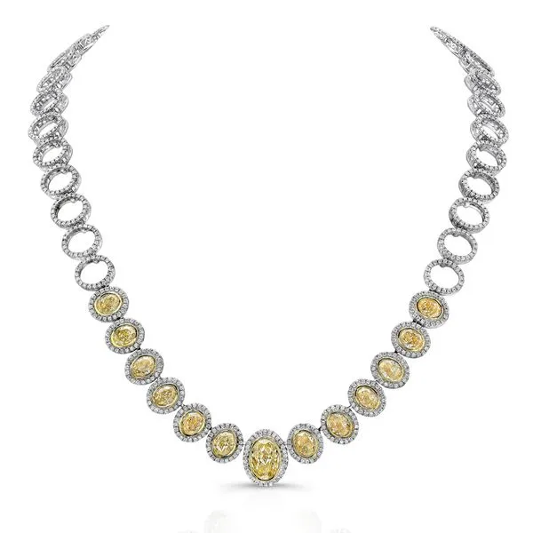Uneek Natureal Collection Halo Opera Necklace Diamond Source Jewelers Greenwood Village, CO