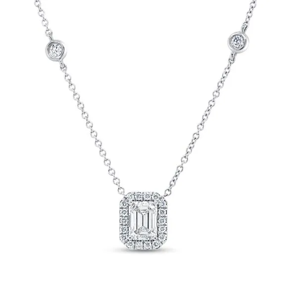 Uneek Signature Collection Halo Fashion Pendant Diamond Source Jewelers Greenwood Village, CO