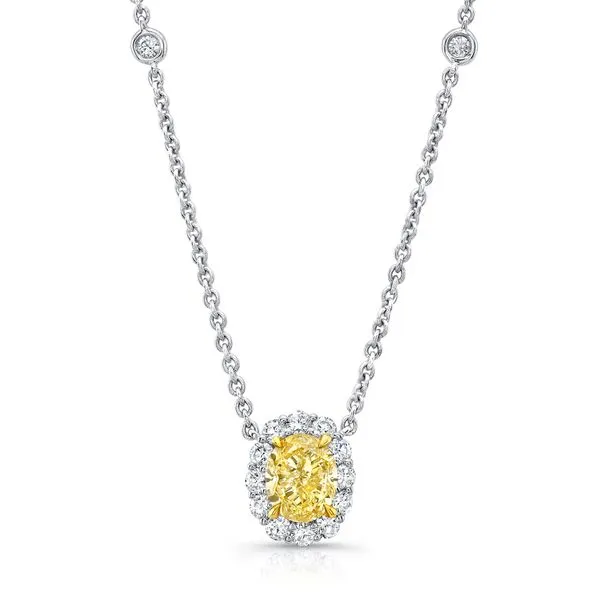 Uneek Natureal Collection Halo Fashion Pendant Diamond Source Jewelers Greenwood Village, CO