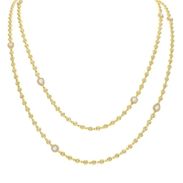 Uneek Cascade Collection Yard Opera Necklace Quest Fine Jewelers Fairfax, VA