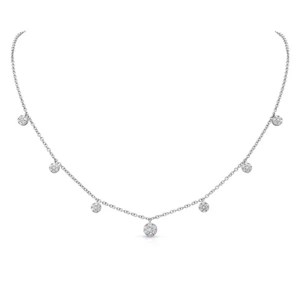 Uneek Cascade Collection Floral Charm Necklace Quest Fine Jewelers Fairfax, VA