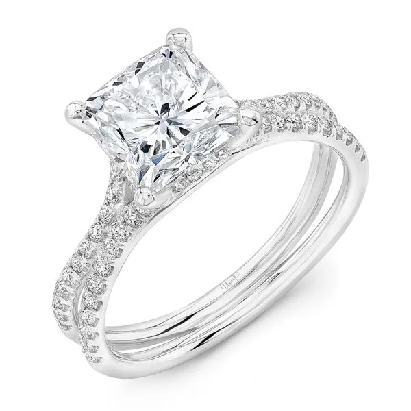 Uneek Silhouette Collection Split Engagement Ring Quest Fine Jewelers Fairfax, VA