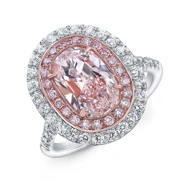 Uneek Natureal Collection Double-Halo Cushion Engagement Ring Diamond Source Jewelers Greenwood Village, CO