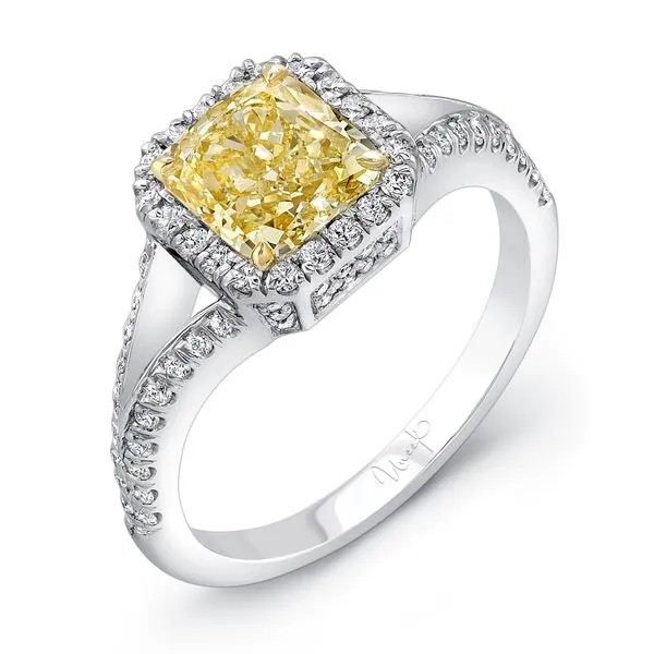 Uneek Natureal Collection Halo Engagement Ring Diamond Source Jewelers Greenwood Village, CO