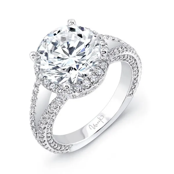 Uneek Signature Collection Halo Engagement Ring Quest Fine Jewelers Fairfax, VA