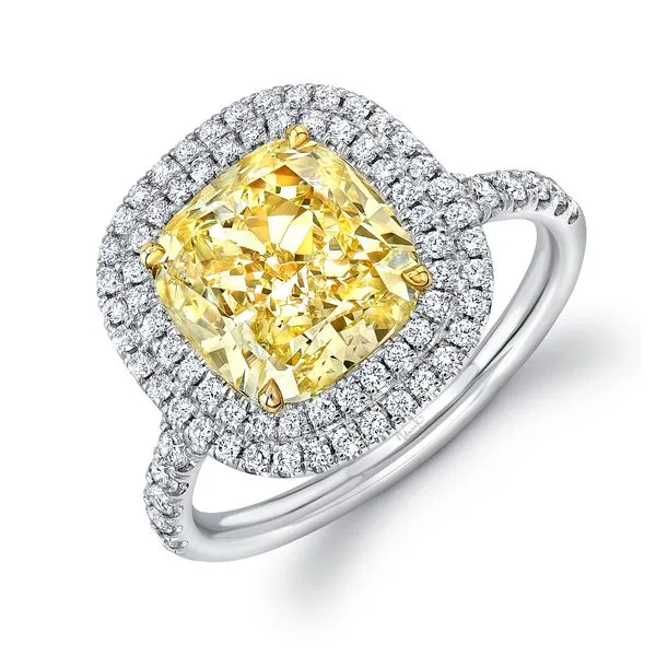 Uneek Natureal Collection Double-Halo Engagement Ring Diamond Source Jewelers Greenwood Village, CO