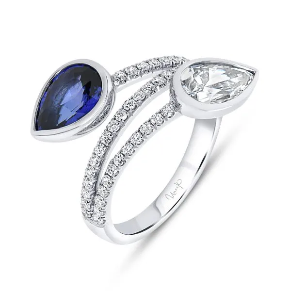 Uneek Precious Collection Bypass Pear Fashion Ring Quest Fine Jewelers Fairfax, VA