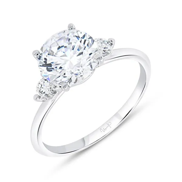 Uneek Timeless Collection Three-Stone Engagement Ring Tracy Jewelers Spokane, WA