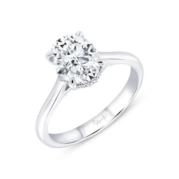 Uneek Timeless Collection Under-Halo Engagement Ring Tracy Jewelers Spokane, WA