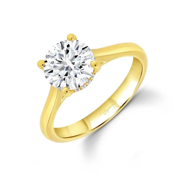 Uneek Timeless Collection Under-Halo Engagement Ring Tracy Jewelers Spokane, WA