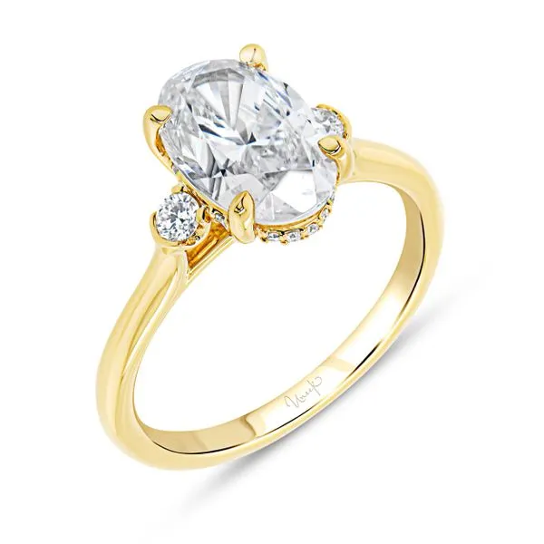 Uneek Timeless Collection Under-Halo Engagement Ring Quest Fine Jewelers Fairfax, VA
