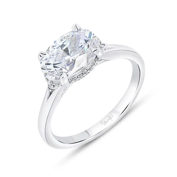 Uneek Timeless Collection Under-Halo Engagement Ring Quest Fine Jewelers Fairfax, VA