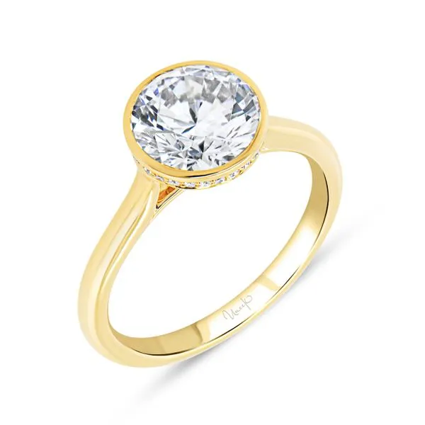 Uneek Alexandria Collection Bezel Engagement Ring Diamond Source Jewelers Greenwood Village, CO
