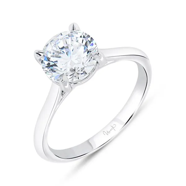 Uneek Timeless Collection Solitaire Engagement Ring Tracy Jewelers Spokane, WA
