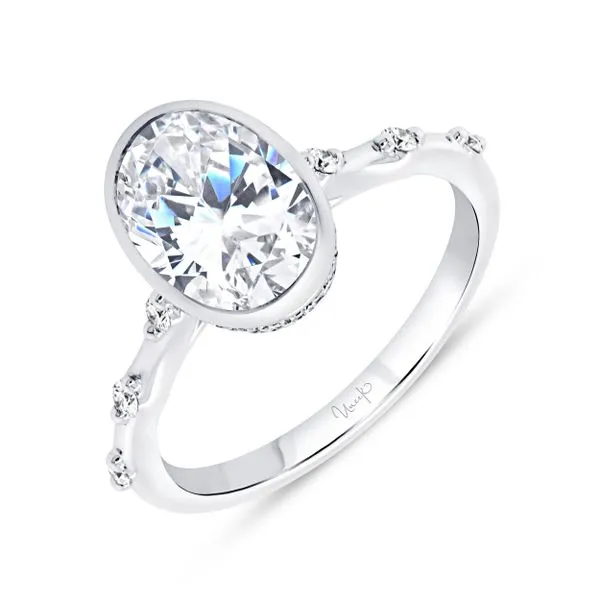 Uneek Alexandria Collection Bezel Engagement Ring Diamond Source Jewelers Greenwood Village, CO