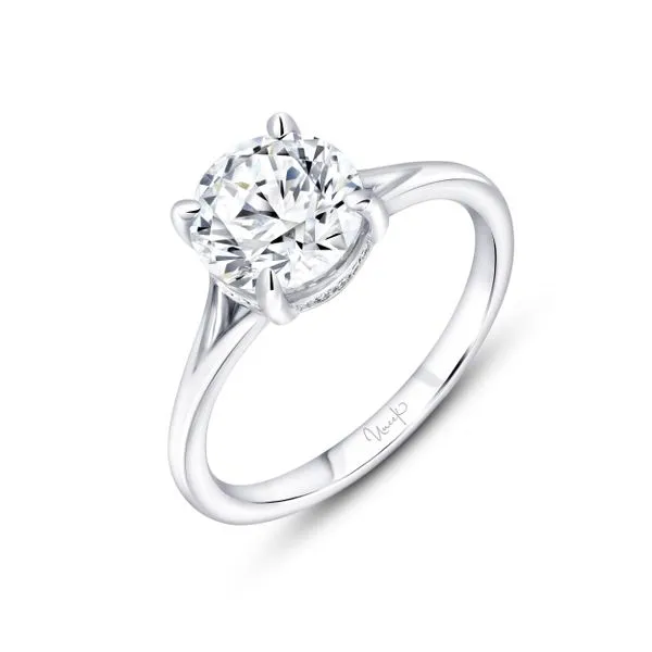 Uneek Timeless Collection Solitaire Engagement Ring Tracy Jewelers Spokane, WA