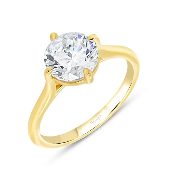 Uneek Timeless Collection Solitaire Engagement Ring Tracy Jewelers Spokane, WA