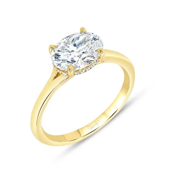 Uneek Timeless Collection Under-Halo Engagement Ring Quest Fine Jewelers Fairfax, VA