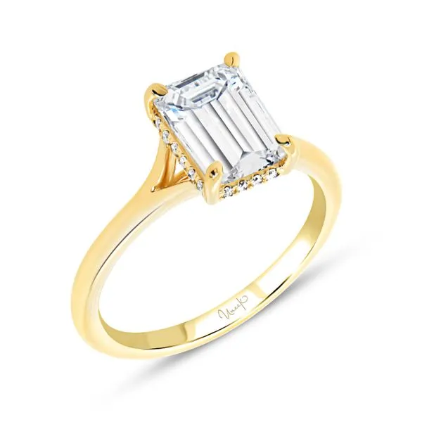 Uneek Timeless Collection Under-Halo Engagement Ring Tracy Jewelers Spokane, WA