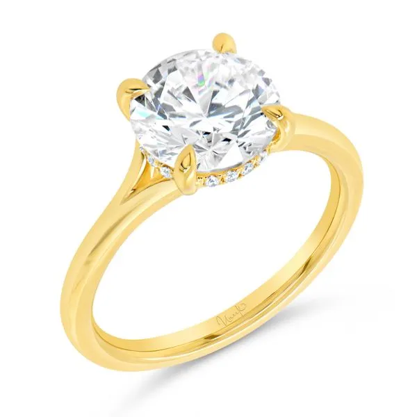 Uneek Timeless Collection Under-Halo Engagement Ring Diamond Source Jewelers Greenwood Village, CO