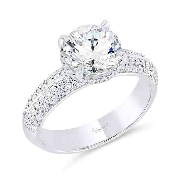 Uneek Timeless Collection Under-Halo Engagement Ring Quest Fine Jewelers Fairfax, VA