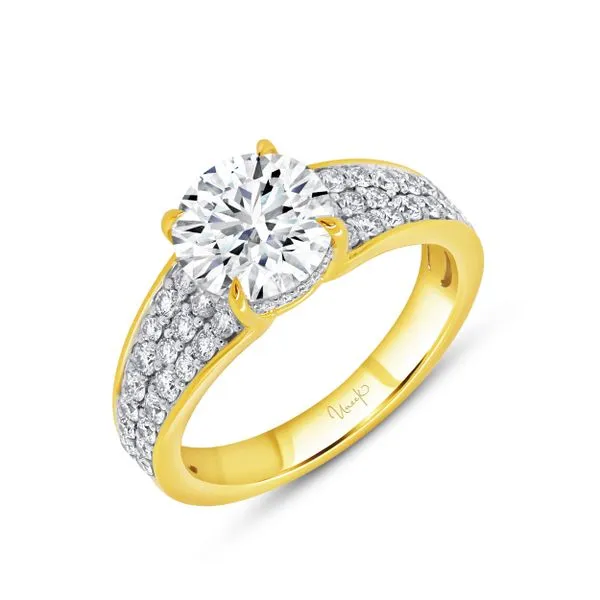 Uneek Alexandria Collection Under-Halo Engagement Ring Diamond Source Jewelers Greenwood Village, CO