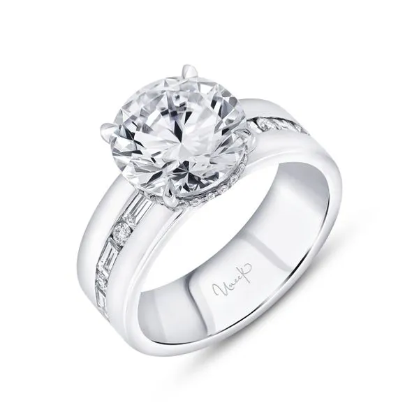 Uneek Alexandria Collection Under-Halo Engagement Ring Diamond Source Jewelers Greenwood Village, CO