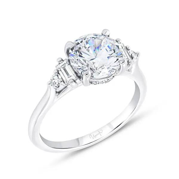 Uneek Timeless Collection Under-Halo Engagement Ring Diamond Source Jewelers Greenwood Village, CO