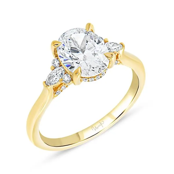 Uneek Timeless Collection Under-Halo Engagement Ring Aires Jewelers Morris Plains, NJ