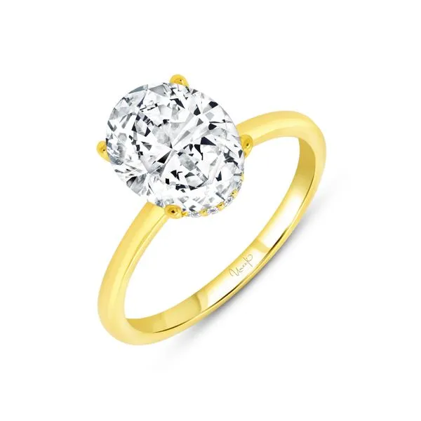 Uneek Timeless Collection Under-Halo Engagement Ring Quest Fine Jewelers Fairfax, VA