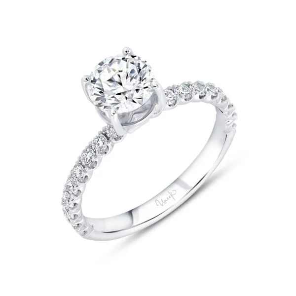 Uneek Timeless Collection Round Center Engagement Ring Diamond Source Jewelers Greenwood Village, CO
