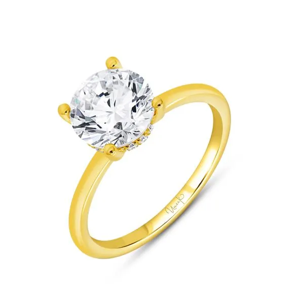 Uneek Timeless Collection Under-Halo Round Engagement Ring Diamond Source Jewelers Greenwood Village, CO