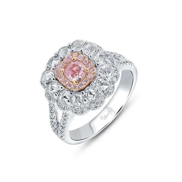 Uneek Natureal Collection Double-Halo Engagement Ring Quest Fine Jewelers Fairfax, VA