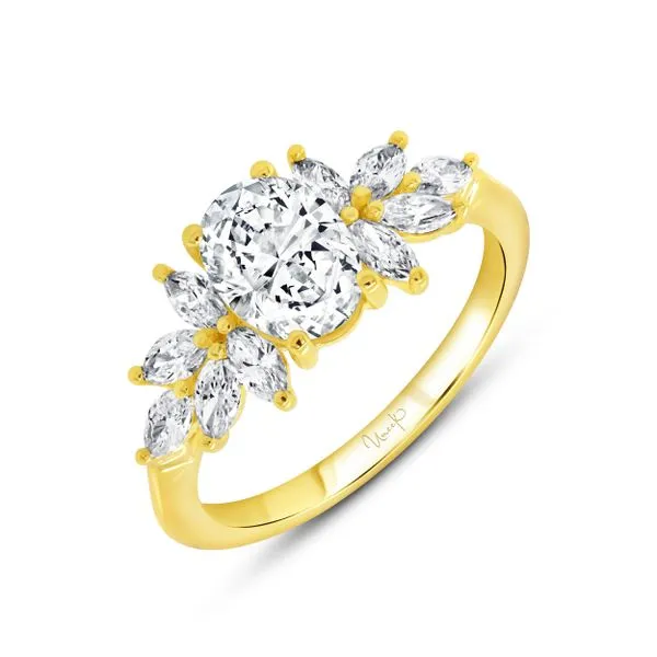 Uneek Us Collection Straight Oval Engagement Ring Diamond Source Jewelers Greenwood Village, CO