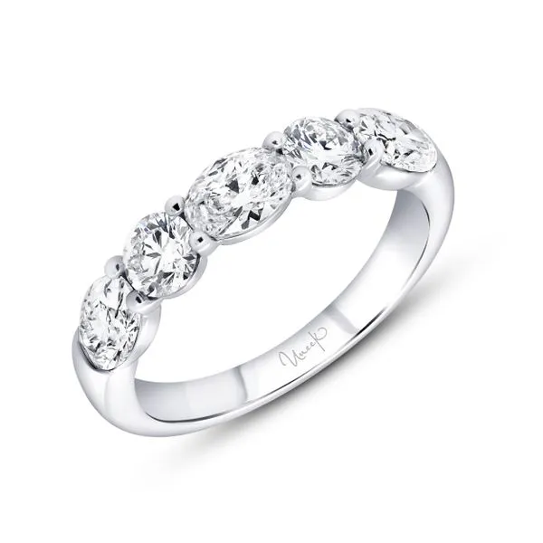 Uneek Timeless Collection Five-Stone Oval Anniversary Ring Diamond Source Jewelers Greenwood Village, CO