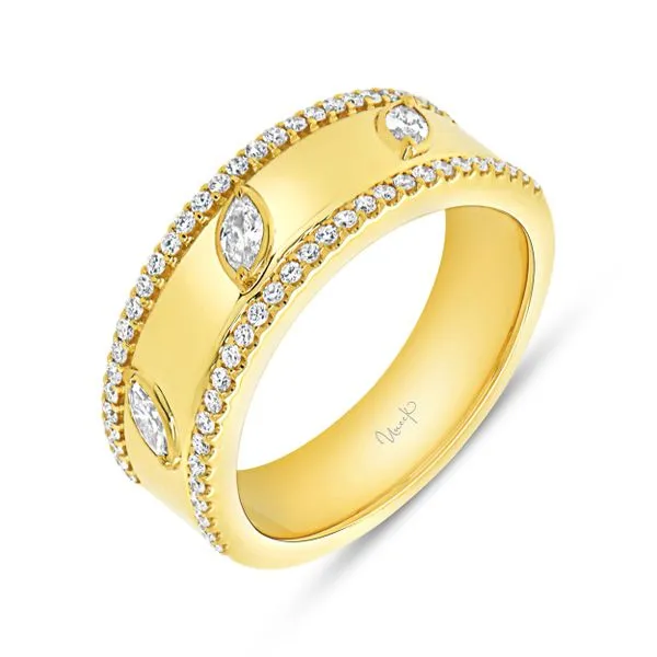 Uneek Alexandria Collection Bezel Anniversary Ring Quest Fine Jewelers Fairfax, VA