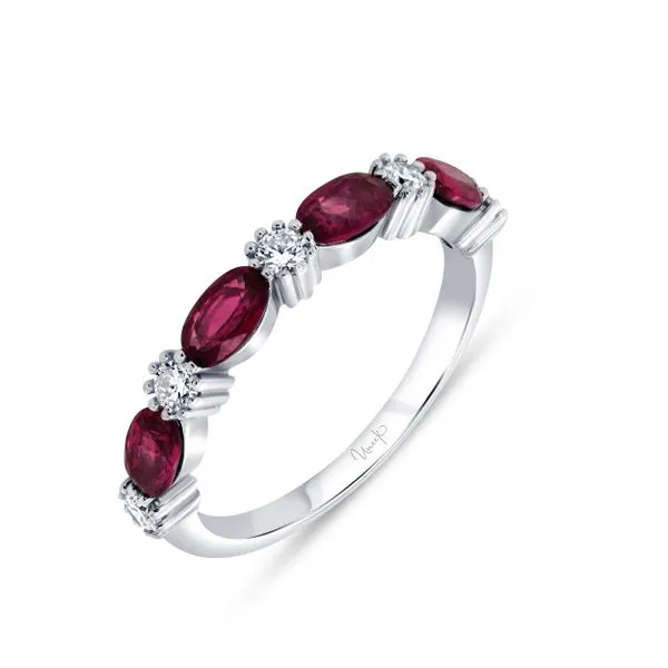 Uneek Precious Collection Oval Ruby Stackable Ring Diamond Source Jewelers Greenwood Village, CO