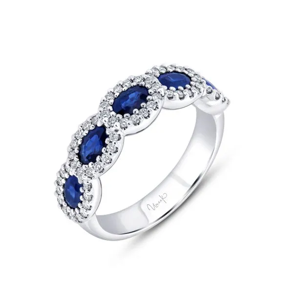Uneek Precious Collection 1-Row Oval Blue Sapphire Fashion Ring Diamond Source Jewelers Greenwood Village, CO