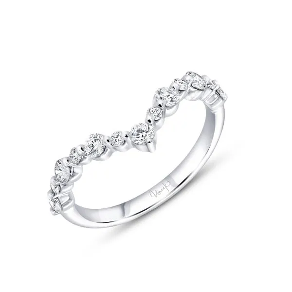 Uneek Stackable Collection Curved Wedding Ring Tracy Jewelers Spokane, WA