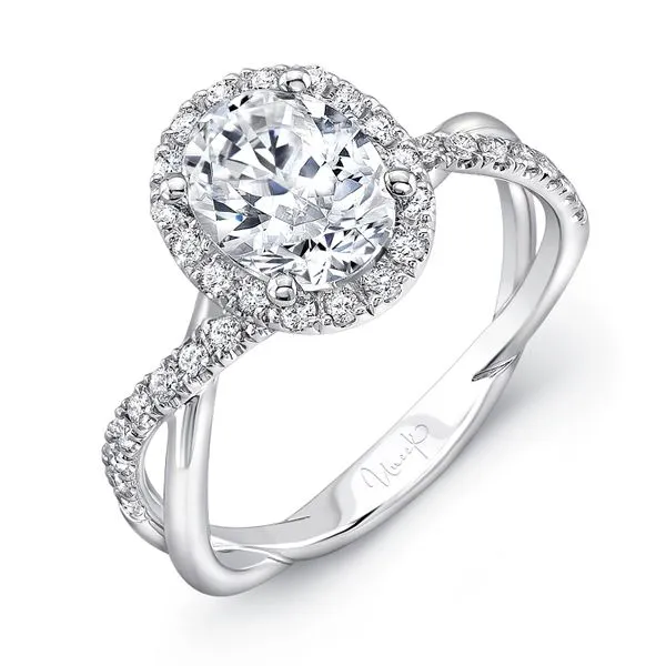 Uneek Infinity Collection Halo Oval Engagement Ring Diamond Source Jewelers Greenwood Village, CO