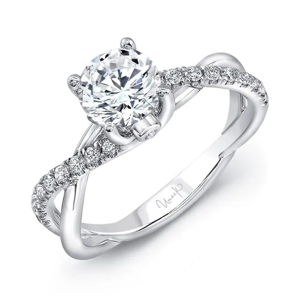 Uneek Infinity Collection Round Engagement Ring Quest Fine Jewelers Fairfax, VA