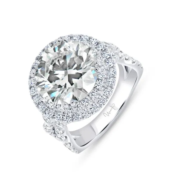Uneek Radiance Collection Double-Halo Engagement Ring Mystique Jewelers Alexandria, VA