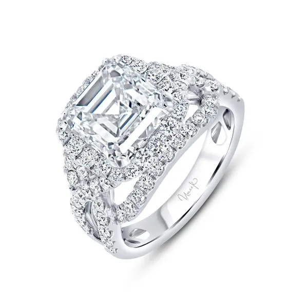 Uneek Radiance Collection Halo Engagement Ring Quest Fine Jewelers Fairfax, VA