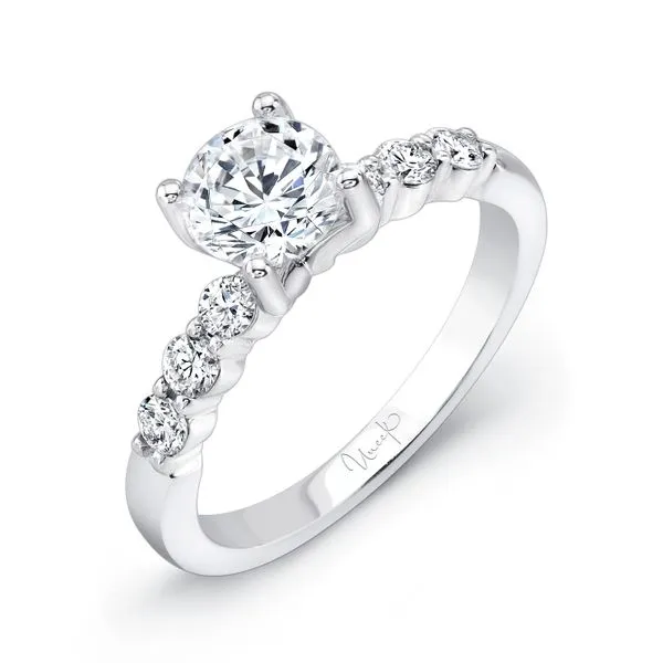 Uneek Straight Round Engagement Ring Diamond Source Jewelers Greenwood Village, CO