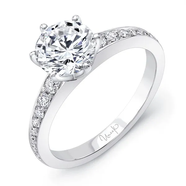 Uneek Straight Round Engagement Ring Diamond Source Jewelers Greenwood Village, CO