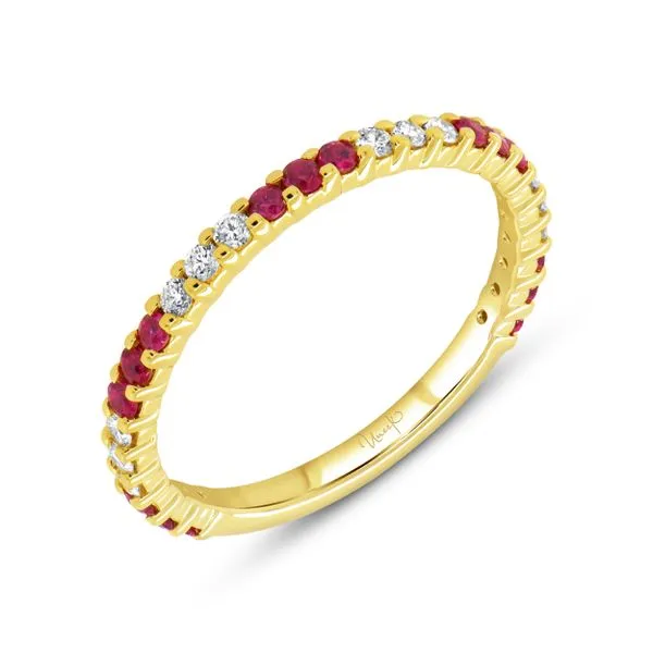 Uneek Precious Collection Eternity Round Ruby Stackable Ring Diamond Source Jewelers Greenwood Village, CO