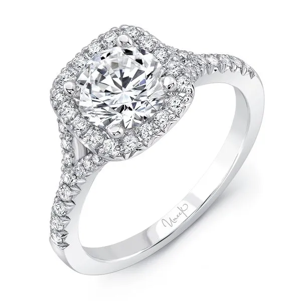Uneek Split Round Engagement Ring Diamond Source Jewelers Greenwood Village, CO